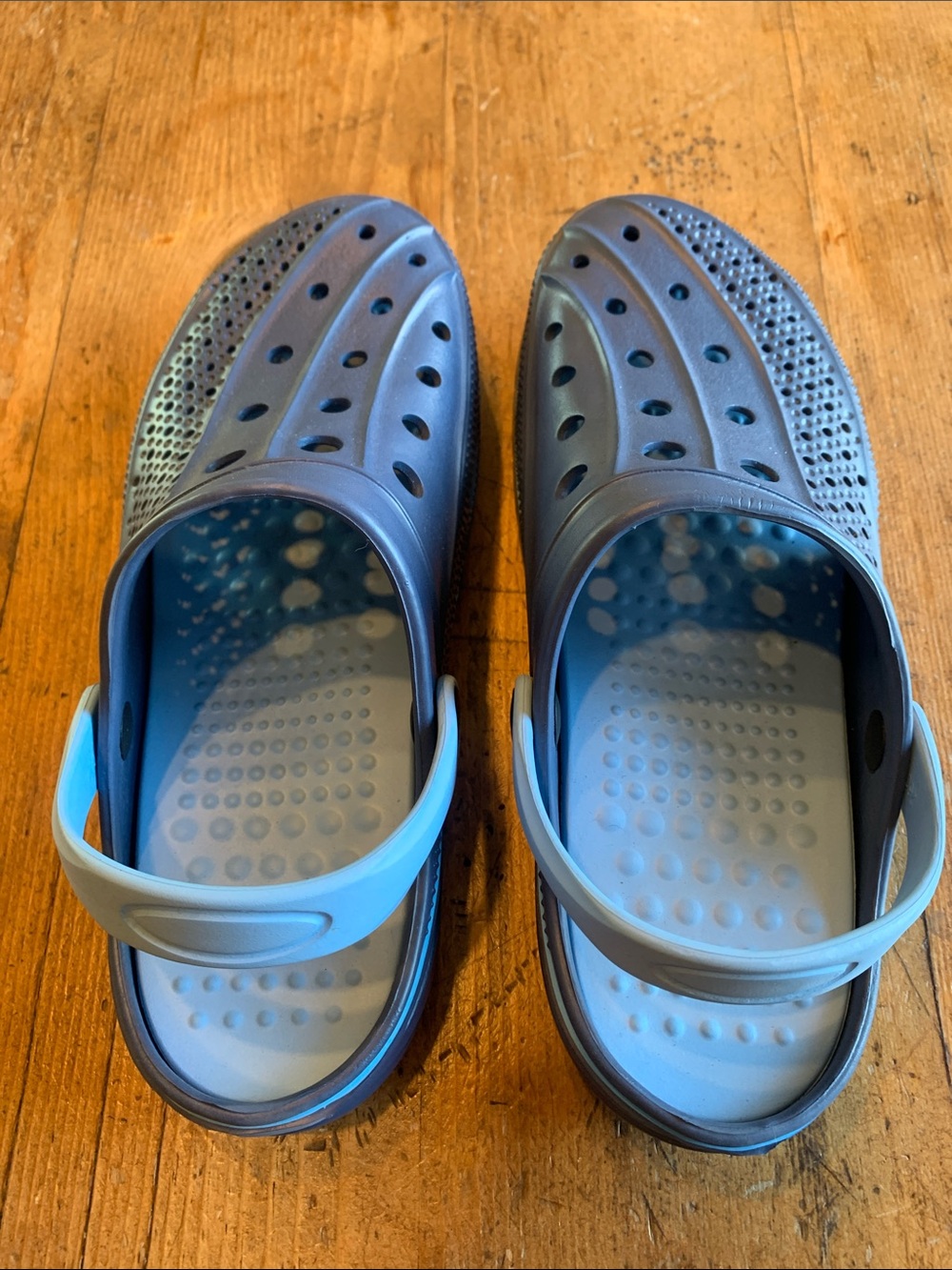 Navy Blue Slip-On Clog Sandals - Picture 5 of 16